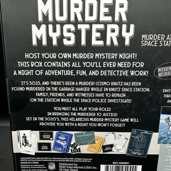 Host Your Own Murder Mystery Party Game Murder At The Space Station New In Box - Picture 3 of 8
